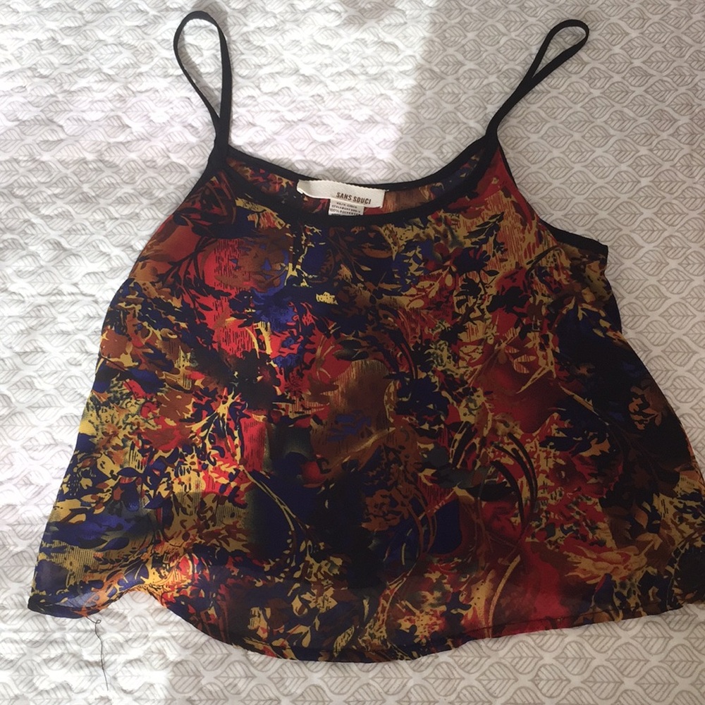Fun print crop top